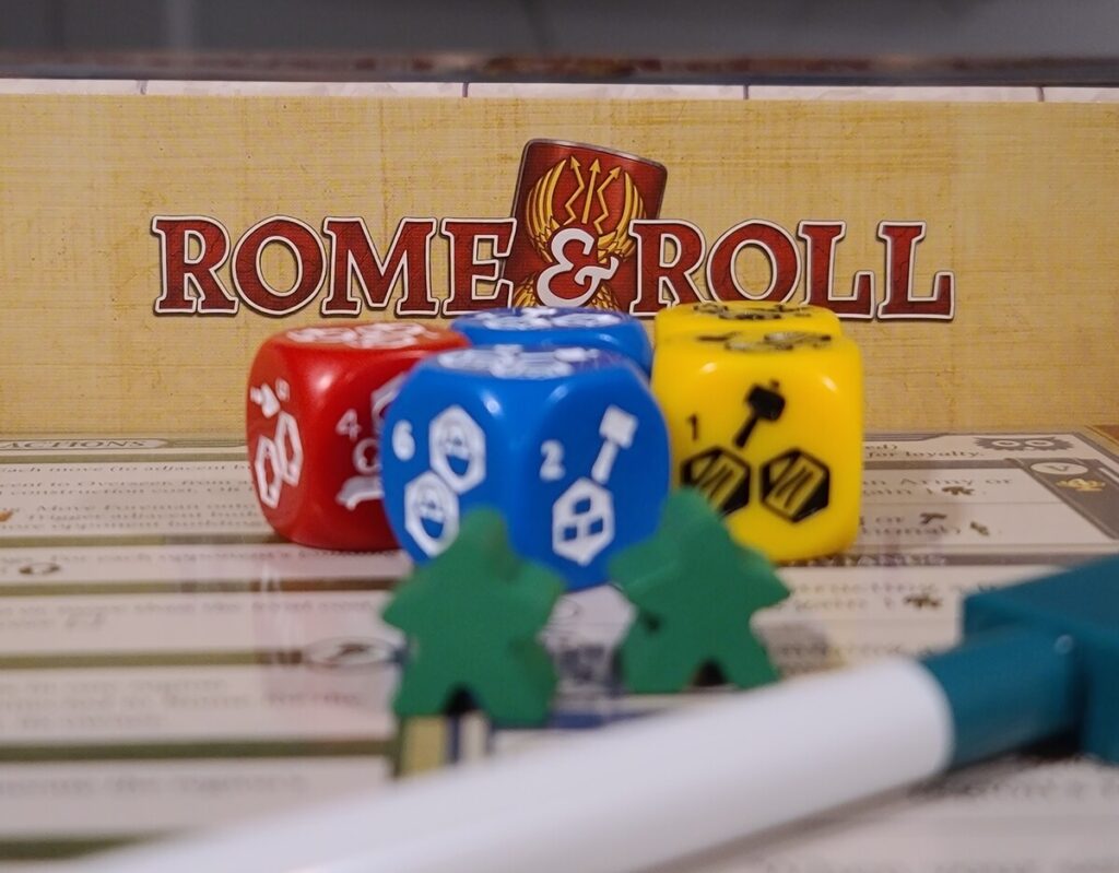 Read more about the article Rome & Roll with Gladiators Expansion: Board Game Review